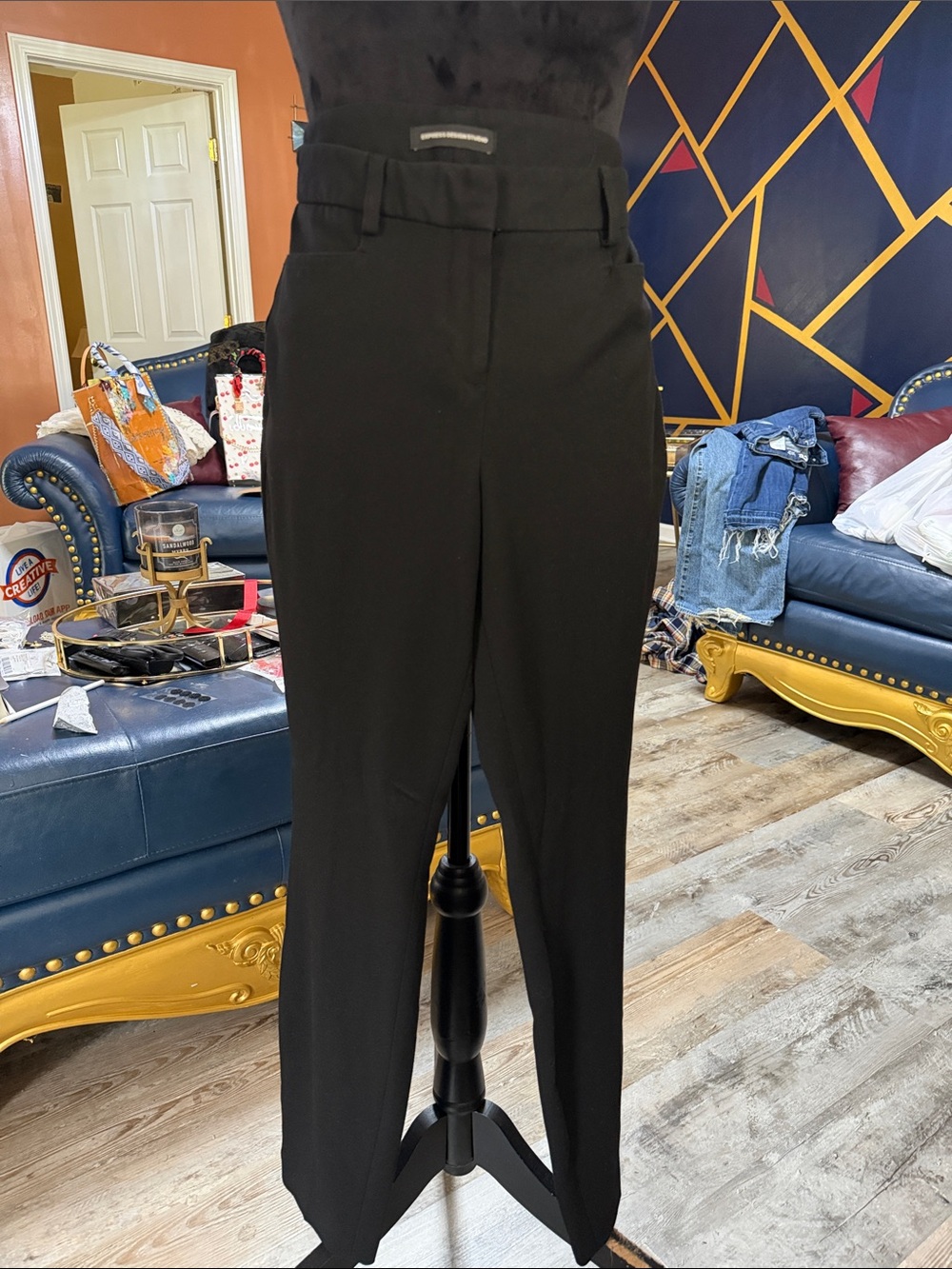 Classic Black High-Waist Women's Dress Pants